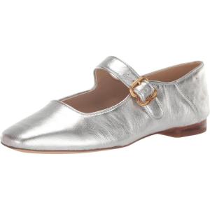 imageSam Edelman Womens Michaela Stud Mary Jane FlatSoft Silver