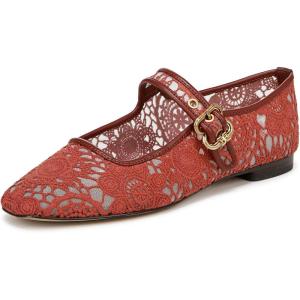 imageSam Edelman Womens Michaela Stud Mary Jane FlatWarm Sienna Floral Crochet