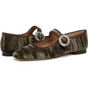 imageSam Edelman Womens Michaela Stud Mary Jane FlatWinter Moss Crystal