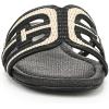 imageSam Edelman Womens Bay Flat SandalLinenBlack Multi