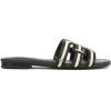 imageSam Edelman Womens Bay Flat SandalLinenBlack Multi