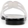 imageSam Edelman Womens Bay Jelly Flat SandalClearBlack