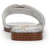 imageSam Edelman Womens Irina Flat SandalSilver Raffia