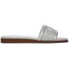 imageSam Edelman Womens Irina Flat SandalSilver Raffia