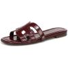 imageSam Edelman Womens Bay Flat SandalFrench Merlot