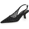 Black Polka Dot Mesh
