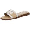 imageSam Edelman Womens Irina Flat SandalBright WhiteBleached Beechwoo