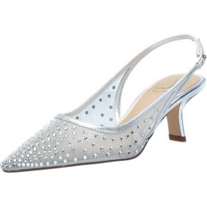 imageSam Edelman Womens Bianka Feather PumpSoft Silver Mesh