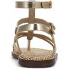 imageSam Edelman Womens Teeni Flat SandalAmber Gold