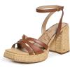 imageSam Edelman Womens Reese Heeled SandalRich Cognac
