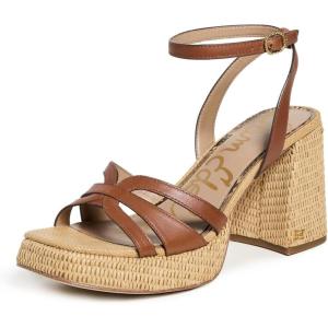 imageSam Edelman Womens Reese Heeled SandalRich Cognac