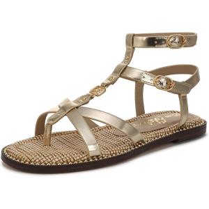 imageSam Edelman Womens Teeni Flat SandalAmber Gold