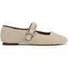 imageSam Edelman Womens Michaela Mary Jane FlatNatural Fur