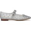 imageSam Edelman Womens Michaela Mary Jane FlatSoft Silver Glitz Mesh