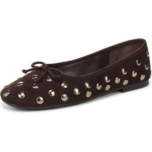 imageSam Edelman Womens Alie Ballet FlatCaf Noir Stud