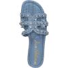 imageSam Edelman Womens Bay Flat SandalLight Denim Blue Jewel