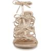 imageSam Edelman Womens Iman Heeled SandalSoft Gold