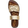 imageSam Edelman Womens Gabi Flat SandalAmber Gold