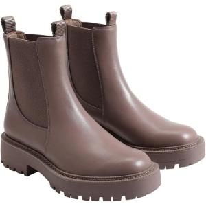 imageSam Edelman Laguna Chinchilla Leather Chelsea Moto Rounded Toe Pull On Boots Chinchilla 7