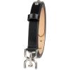 imageSam Edelman womens Doublee Plaque Logo Buckle Skinny Fashion Trouser BeltBlack Studded