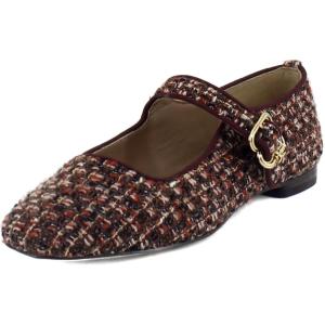 imageSam Edelman Womens MichaelaMary Jane FlatCoffee Multi Boucle