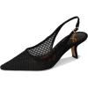Black Suede Net Mesh