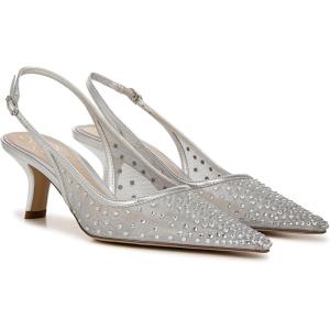 image:imageSam Edelman Womens Bianka Sling MeshSoft Silver Mesh