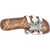 image:imageSam Edelman Womens Bay Flat SandalLiquid Soft Silver