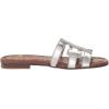 image:imageSam Edelman Womens Bay Flat SandalLiquid Soft Silver