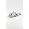image:imageSam Edelman Womens Bay Flat SandalSilver Platinum
