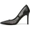 image:imageSam Edelman Womens Hazel Mesh PumpsBlack Glitz