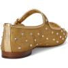 image:imageSam Edelman Womens Yaro Heeled Sandal Soft Nude LeatherAmber Gold Glitz Mesh