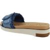 image:imageSam Edelman Womens Yaro Heeled Sandal Soft Nude LeatherBlue Multi Fray