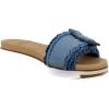 image:imageSam Edelman Womens Yaro Heeled Sandal Soft Nude LeatherBlue Multi Fray