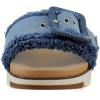 image:imageSam Edelman Womens Yaro Heeled Sandal Soft Nude LeatherBlue Multi Fray