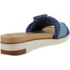 image:imageSam Edelman Womens Yaro Heeled Sandal Soft Nude LeatherBlue Multi Fray