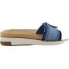 image:imageSam Edelman Womens Yaro Heeled Sandal Soft Nude LeatherBlue Multi Fray