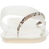 image:imageSam Edelman Womens Yaro Heeled Sandal Soft Nude LeatherClearBlackWhite Frosted VinylPython Print
