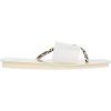 image:imageSam Edelman Womens Yaro Heeled Sandal Soft Nude LeatherClearBlackWhite Frosted VinylPython Print