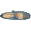 image:imageSam Edelman Womens Yaro Heeled Sandal Soft Nude LeatherCoastal Blue Glitz Mesh