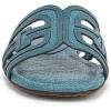 image:imageSam Edelman Womens Yaro Heeled Sandal Soft Nude LeatherPacific Teal