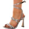 image:imageSam Edelman Womens Yaro Heeled Sandal Soft Nude LeatherSlate Leather