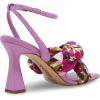 image:imageSam Edelman Womens Yaro Heeled Sandal Soft Nude LeatherUltra Violet Silk