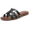 image:imageSam Edelman Womens Bay Flat SandalBlack Leather