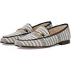 Black/Natural Striped Linen