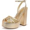 image:imageSam Edelman Womens Sandy PlatformsAmber Gold