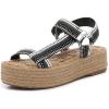 Black/White Multi Heavy Woven Stripe Trim