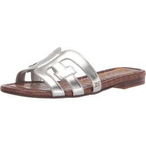 image:imageSam Edelman Womens Bay Flat SandalLiquid Soft Silver