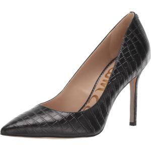 image:imageSam Edelman Womens Hazel Pointed Toe PumpBlack Crocodile Leather