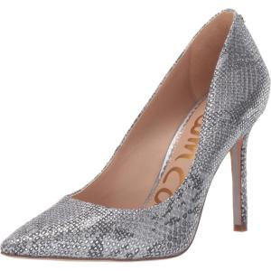 image:imageSam Edelman Womens Hazel Pointed Toe PumpSoft Silver Tropical Snake